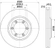 <strong>HELLA PRO ISUZU гальмівний диск передн. D-MAX I 02-, D-MAX II 12- PAGID 8DD 355 115-231 (фото 1)</strong>