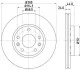<strong>Гальмівний диск перед. Duster/Fluence/Laguna III/Megane III 08- (280x24) PAGID 8DD355116-151 (фото 1)</strong>