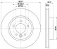 <strong>HELLA PRO LAND ROVER Гальмівний диск передн. DISCOVERY III, DISCOVERY IV, RANGE ROVER SPORT I PAGID 8DD 355 118-641 (фото 1)</strong>
