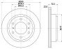 <strong>HELLA PRO MITSUBISHI Гальмівний диск задн. Pajero 00- PAGID 8DD 355 118-651 (фото 1)</strong>