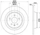 <strong>Гальмівний диск зад. Ford Mondeo IV 07- (302x11) PAGID 8DD355118-841 (фото 1)</strong>
