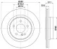 <strong>HELLA DB Диск тормозной задн. W204 PAGID 8DD 355 118-941 (фото 1)</strong>