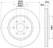 <strong>HELLA PRO NISSAN диск гальмівний передн. Navara, Pathfinder (17") PAGID 8DD 355 119-001 (фото 1)</strong>