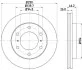 <strong>HELLA PRO MITSUBISHI Диск гальмівний передн. Pajero 3.2DI-D 07-,3.8 V6 07- PAGID 8DD 355 119-071 (фото 1)</strong>