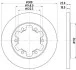 <strong>HELLA PRO FORD диск гальм. задн. TRANSIT 15- PAGID 8DD 355 122-831 (фото 1)</strong>
