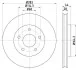 <strong>HELLA PRO NISSAN диск гальм. передн. LEAF 10- PAGID 8DD 355 125-071 (фото 1)</strong>