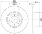 <strong>HELLA PRO HIGH CARBON BMW диск гальмівний передн.5-serie E34 88- PAGID 8DD 355 127-021 (фото 1)</strong>