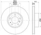 <strong>HELLA Диск тормозной перед. BMW 5-serie E39, 7-serie E38 (324*30) PAGID 8DD 355 127-101 (фото 1)</strong>