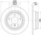 <strong>HELLA PRO HIGH CARBON BMW диск гальмівний задн. E39 2,0-2,5 (298*8,4) PAGID 8DD 355 127-271 (фото 1)</strong>