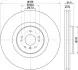 <strong>HELLA PRO HIGH CARBON DB диск гальмівний передн. GL X164 06- PAGID 8DD 355 128-941 (фото 1)</strong>