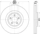 <strong>HELLA PRO HIGH CARBON JAGUAR гальмівний диск передн. F-TYPE, XF I, XK II PAGID 8DD 355 129-071 (фото 1)</strong>