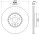 <strong>HELLA PRO VOLVO диск гальмівний передн. XC60 I 2.0, 2.4 08- PAGID 8DD 355 129-141 (фото 1)</strong>