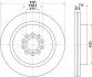 <strong>HELLA PRO HIGH CARBON JAGUAR гальмівний диск передн. S-TYPE II (X200) 4.2 PAGID 8DD 355 129-191 (фото 1)</strong>
