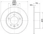 <strong>HELLA PRO HIGH CARBON RENAULT диск гальмівний задній Master 10-, OPEL Movano PAGID 8DD 355 129-201 (фото 1)</strong>