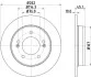 <strong>HELLA PRO HIGH CARBON HYUNDAI гальмівний диск задній Elantra 11-, Veloster PAGID 8DD 355 129-451 (фото 1)</strong>