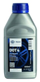 Купить HELLA Тормозная жидкость DOT4 0.5л PAGID 8DF 355 360-011 по низкой цене в Украине (фото 1)