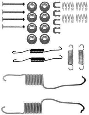 <strong>HELLA TOYOTA Установчий к-т гальмівних колодок CAMRY 2.2 96-01, RAV 4 II 2.0 4WD 00-05 PAGID 8DZ 355 200-891 (фото 1)</strong>