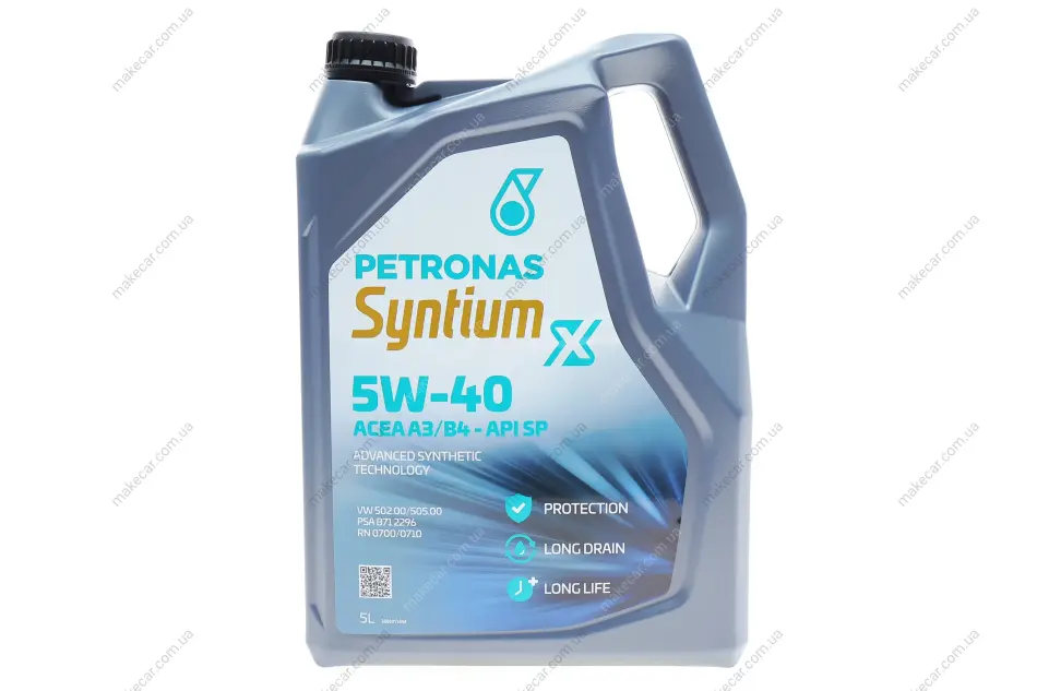 <strong>Олива моторна SYNTIUM X 5W-40 A3/B4 (5L) Petronas 70983M12EU (фото 1)</strong>