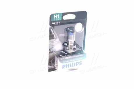Лампа розжарювання H1 X-tremeVision Pro150 (+150) 12V 55W P14,5s (вир-во Philips) для PHILIPS 12258XVPB1 фото товару