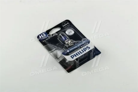 Лампа розжарювання H3 12V 55W PK22s Diamond Vision 5000K 1шт blister (вир-во Philips) для PHILIPS 12336DVB1 фото товару