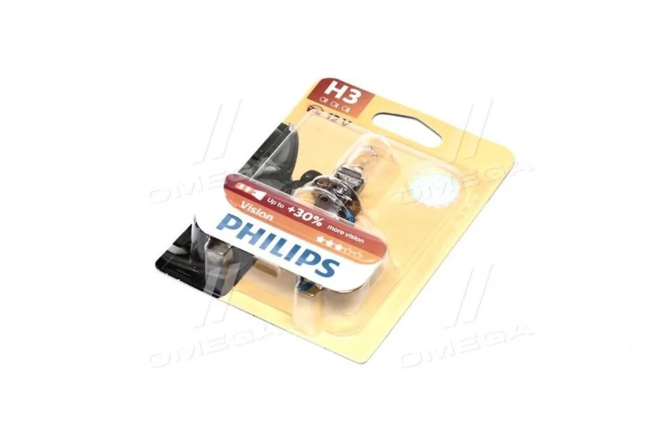 <strong>Лампа розжарювання H3 12V 55W PK22s Premium blister (вир-во Philips) PHILIPS 12336PRB1 (фото 1)</strong>