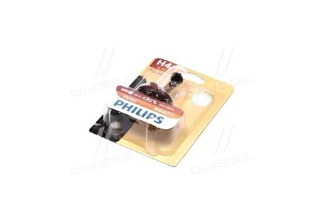 Автолампа H4 12V 60/55W P43t-38 Vision +30% (1 шт. в блістері) для PHILIPS 12342PRB1 фото товару