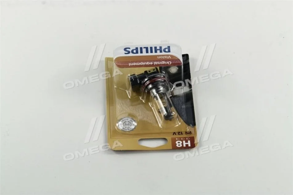 <strong>Лампа розжарювання H8 12V 35W PGJ19-1 1шт blister (вир-во Philips) PHILIPS 12360B1 (фото 1)</strong>