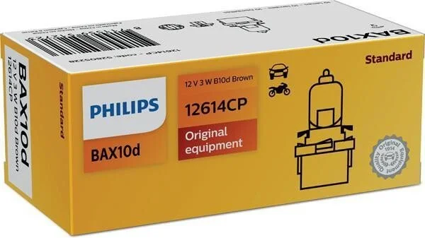 <strong>Автомобiльна лампа BAX B10 d BRoWn 12V B10d BRoWn PHILIPS 12614CP (фото 1)</strong>