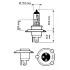 <strong>Авто лампа / 1 шт. / 12V / 55/60W / тип: H19 / цоколь: PU43t-3 / 1200/1750 lm / PHILIPS 12644LLC1 (фото 3)</strong>