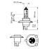 Лампа розжарювання H4 12V 100/90W P43t-38 FIT PHILIPS 12754C1 (фото 2)