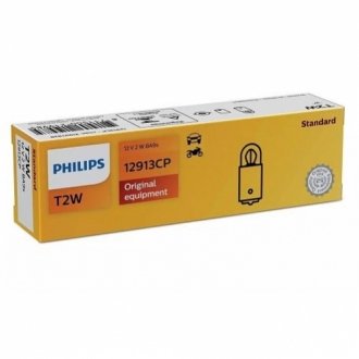 Автолампа 12V 2W BA9S T8,5x21,5 PHILIPS 12913 CP фото товару