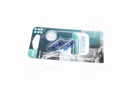 Автолампа W5W B2 12V 5W W2,1x9,5d X-tremeVision Pro150 +150% (2 шт. в блістері) для PHILIPS 12961XVPB2 фото товару