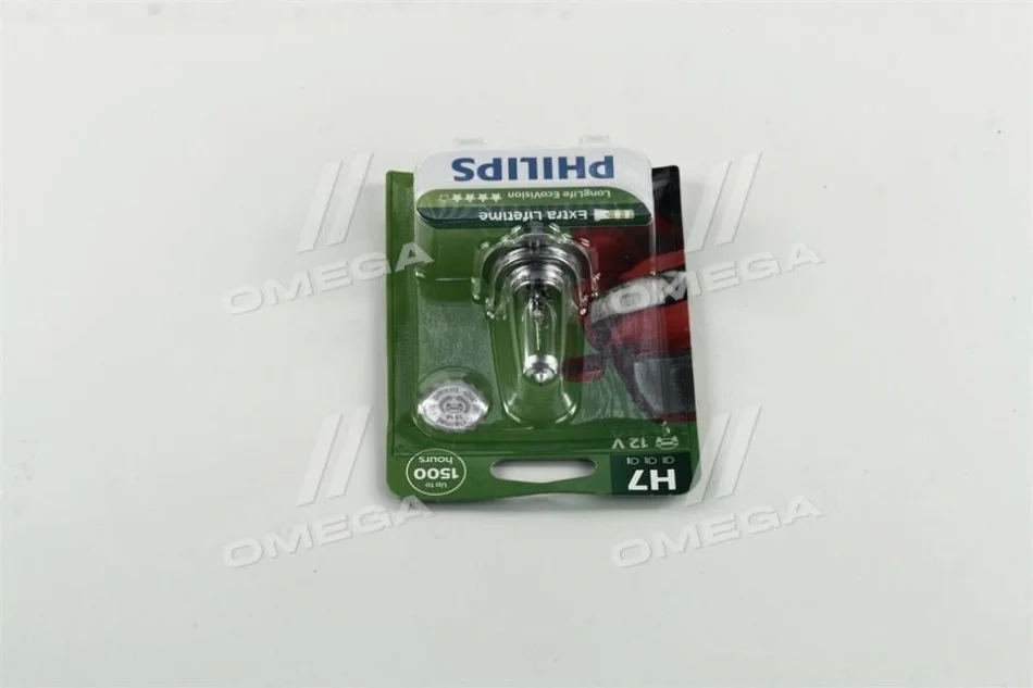 <strong>Автолампа H7 12V 55W PX26d LongerLife Ecovision (1 шт. в блістері) PHILIPS 12972LLECOB1 (фото 1)</strong>