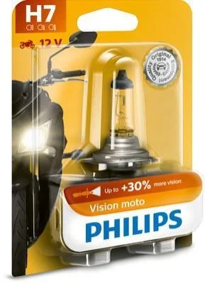 <strong>Автомобільна лампа H7 Vision MoTo 12V PX26d Блистер PHILIPS 12972PRBW (фото 1)</strong>