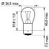 P21W MasterDuty 24V 21W BA15s PHILIPS 13498MDCP (фото 3)