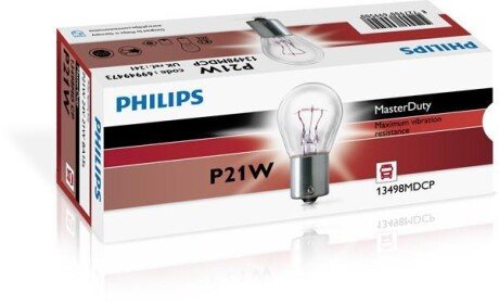 P21W MasterDuty 24V 21W BA15s PHILIPS 13498MDCP фото товара