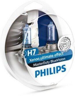 H7 MasterDuty BlueVision 24V 70W PX26d Set 2 pc. PHILIPS 13972MDBVS2 фото товару