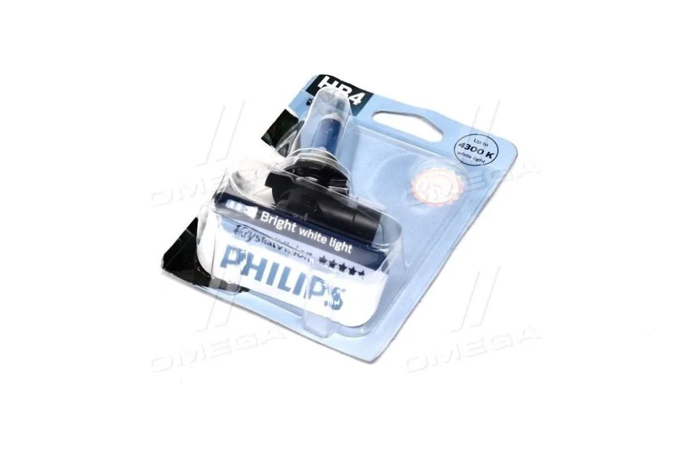 <strong>Лампа розжарювання HB4 12V 55W P22d Cristal Vision 1шт blister 4300K (вир-во Philips) PHILIPS 9006CVB1 (фото 1)</strong>