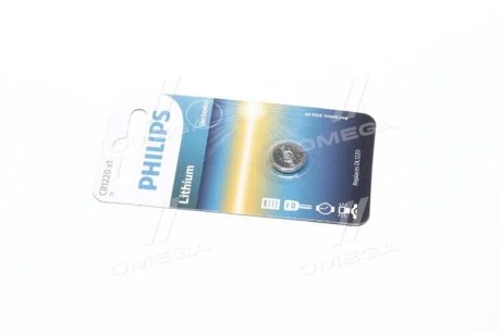 Батарейки кнопкові, літієві для PHILIPS CR1220/00B фото товару