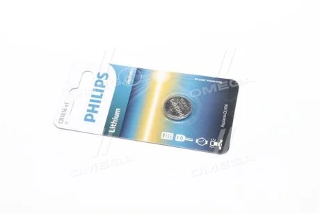 Батарейки кнопкові, літієві для PHILIPS CR1616/00B фото товару