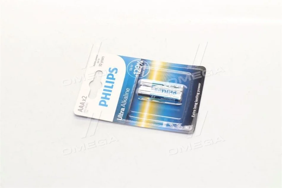 <strong>Батарейки циліндричні, лужні PHILIPS LR03E2B/10 (фото 1)</strong>