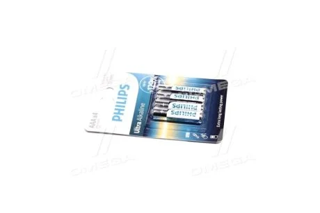 Батарейки циліндричні, лужні для PHILIPS LR03E4B/10 фото товару