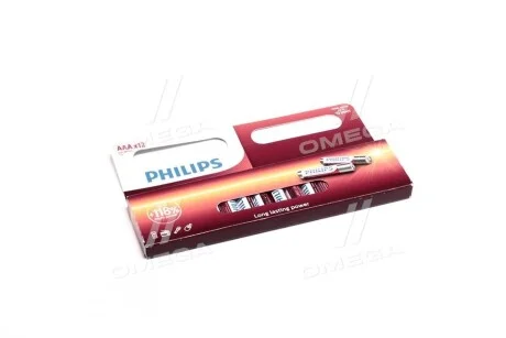 Батарейка LR03 / AAA Power Alkaline (упаковка 12шт) (вир-во Philips) для PHILIPS LR03P12W/10 фото товару
