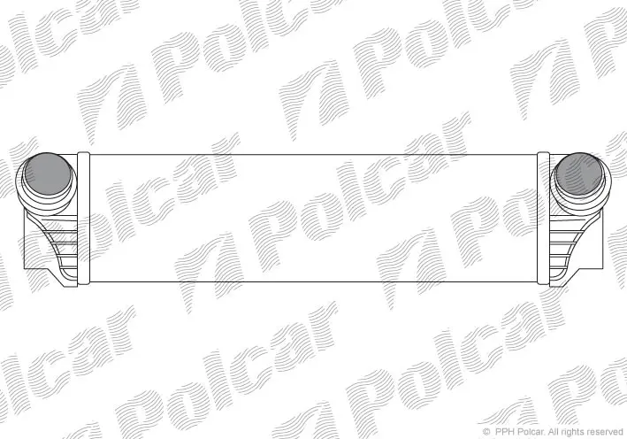 <strong>Радіатор інтеркулера 3.0T-GDI 24V BMW 5 F10-18 10-17, 5 Gran Turismo F07 09-17, 7 F01-F04 08-15 Polcar 2021J81X (фото 1)</strong>