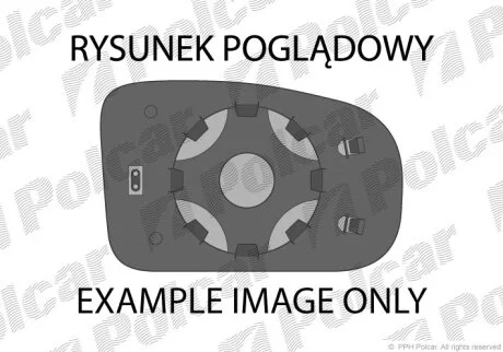Елемент дзеркала зовнішнього для Polcar 5002544E фото товару