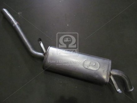 Глушитель алюм. сталь, средн. часть Audi 100 83-90/200 83-84 2.0-2.4D POLMOSTROW 0109