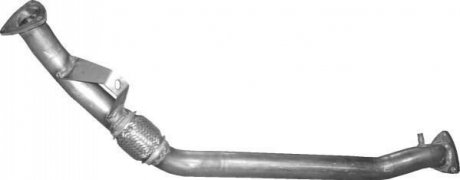 Глушник, алюміній. сталь, передн. Audi A4 2.0 FSI 07/02-12/04 POLMOSTROW 01.127 (фото 1)