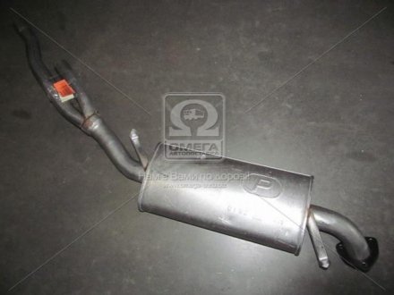 Глушник, алюміній. сталь, середн. частина Audi 100 2.6i V6 92-94/ 2.8i V6 90-93 (01. POLMOSTROW 0192