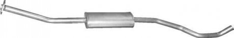 Глушитель алюм. сталь, средн. часть Nissan Micra 1.2i 16V/ 1.4i 16V (15.231) Pol POLMOSTROW 15231 (фото 1)