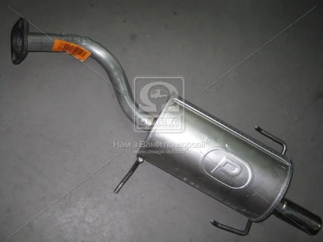 <strong>Алюм глушник. сталь, задн. частина Nissan Micra 92-02 1.0i/1.3i/1.4i kat (15.69) POLMOSTROW 1569 (фото 1)</strong>